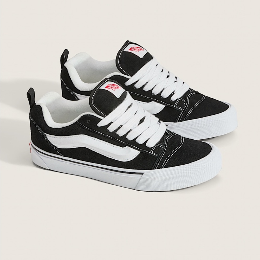Vans Black and White Knu Skool Sneakers
